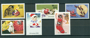 Невис, 1998, Рождество, Котята, Щенок 6 марок